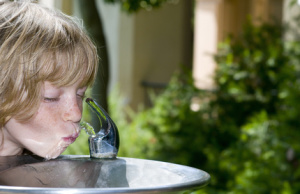 Child at Drinking Fountain
